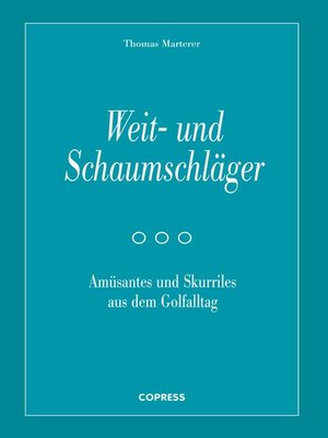 cover image of Weit- und Schaumschläger